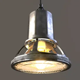 Chehoma hanging lamp in nickel eiffel